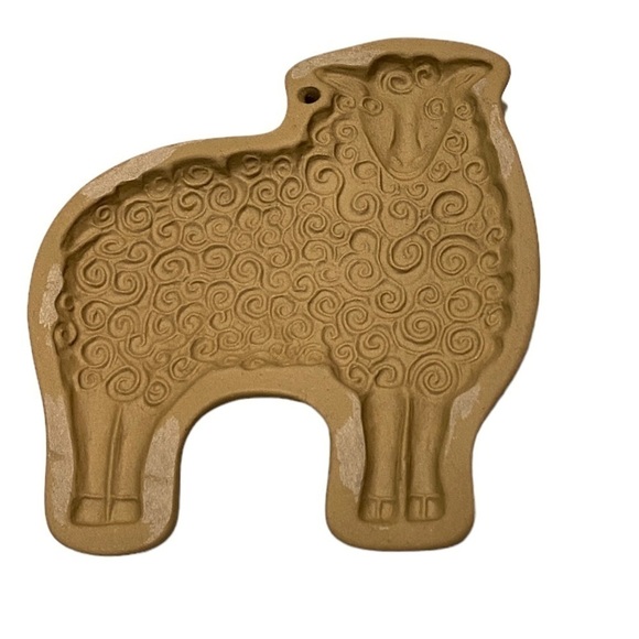 Vintage Brown Bag Cookie Art Mold Wooly Lamb 1985 Retired Adorable Sheep - Picture 1 of 7